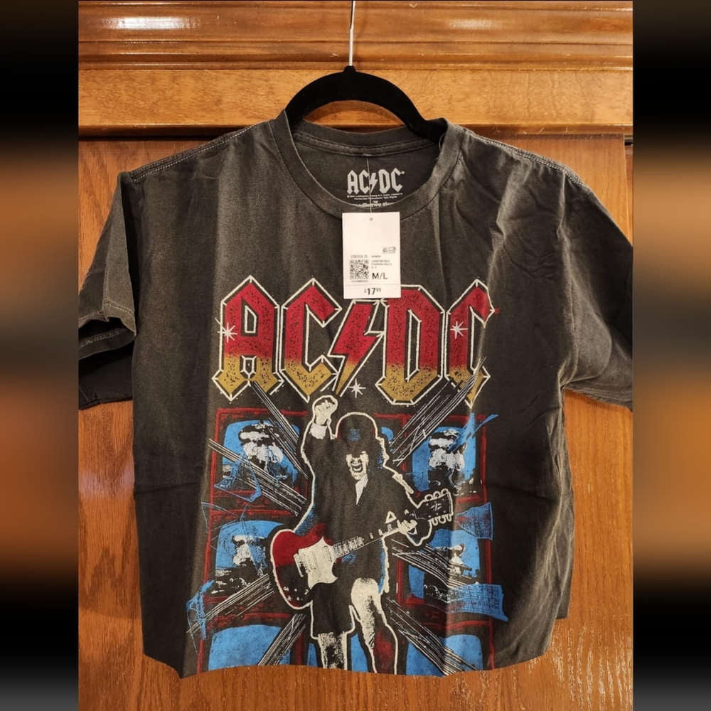 AC/DC Crop T-shirt